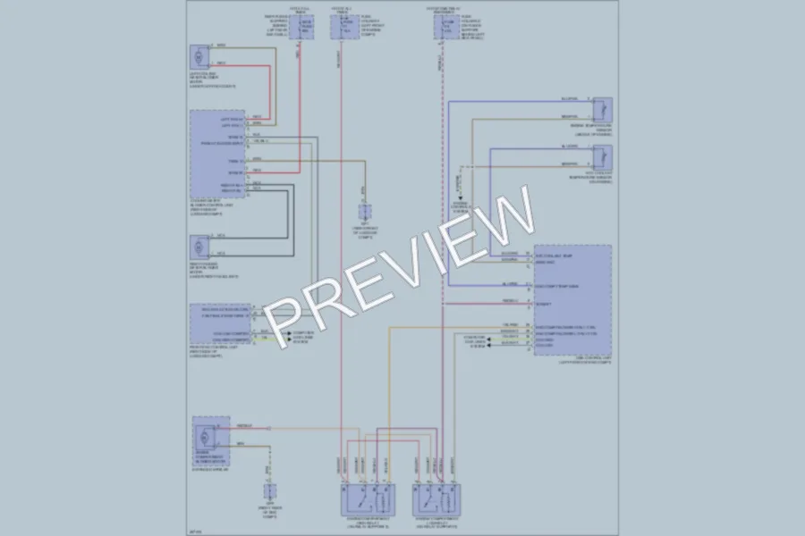 2007 Porsche 911 Cooling Fan wiring diagram preview