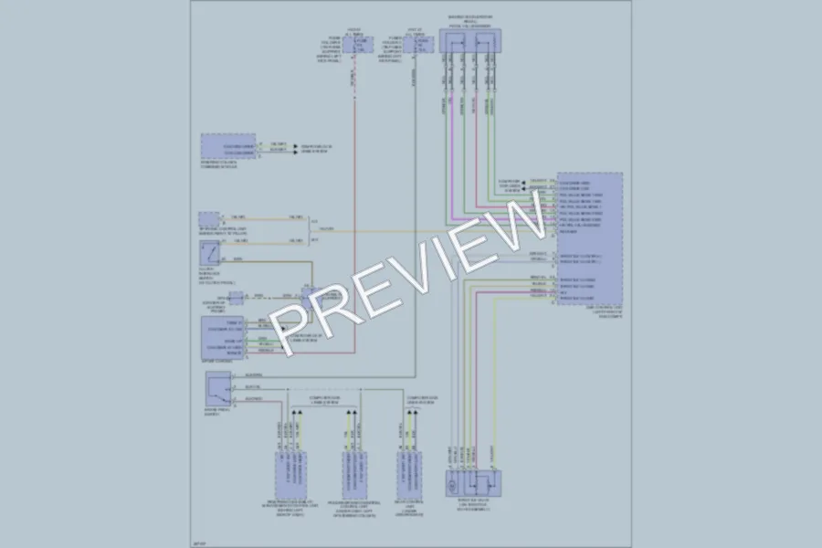 2007 Porsche 911 Cruise Control wiring diagram preview
