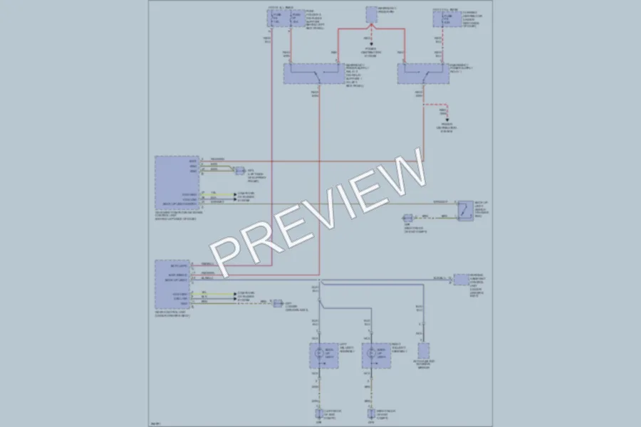 2007 Porsche 911 Exterior Lights wiring diagram preview