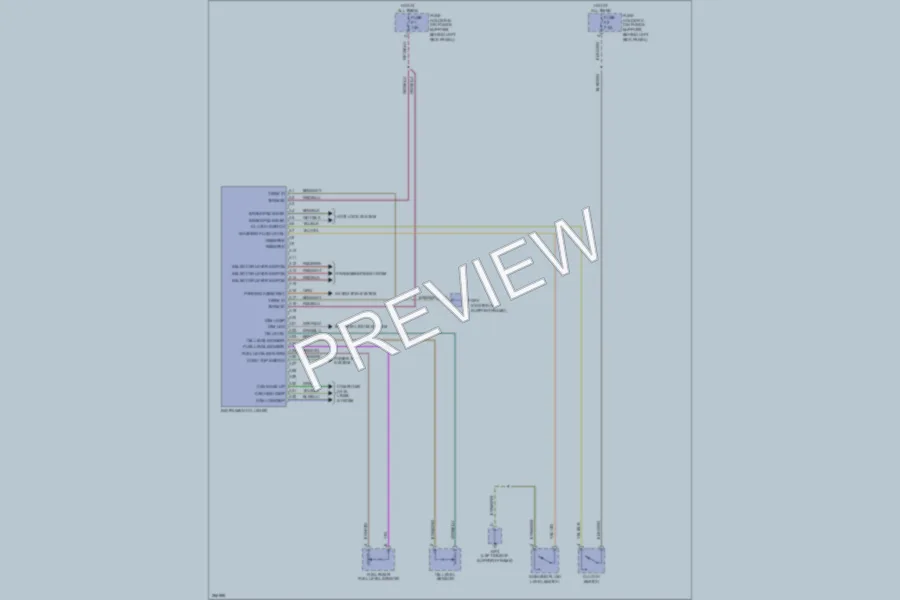 2007 Porsche 911 Instrument Cluster wiring diagram preview