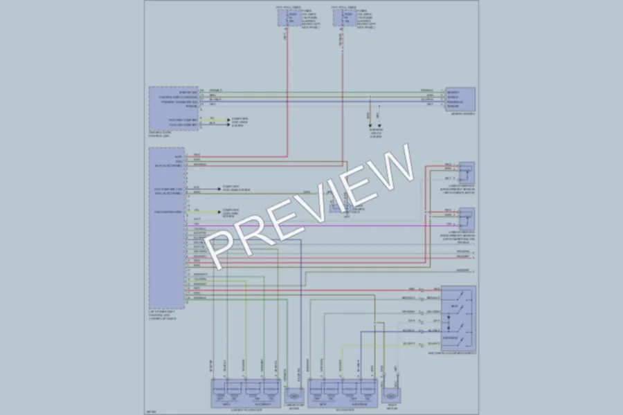 2007 Porsche 911 Memory Systems wiring diagram preview