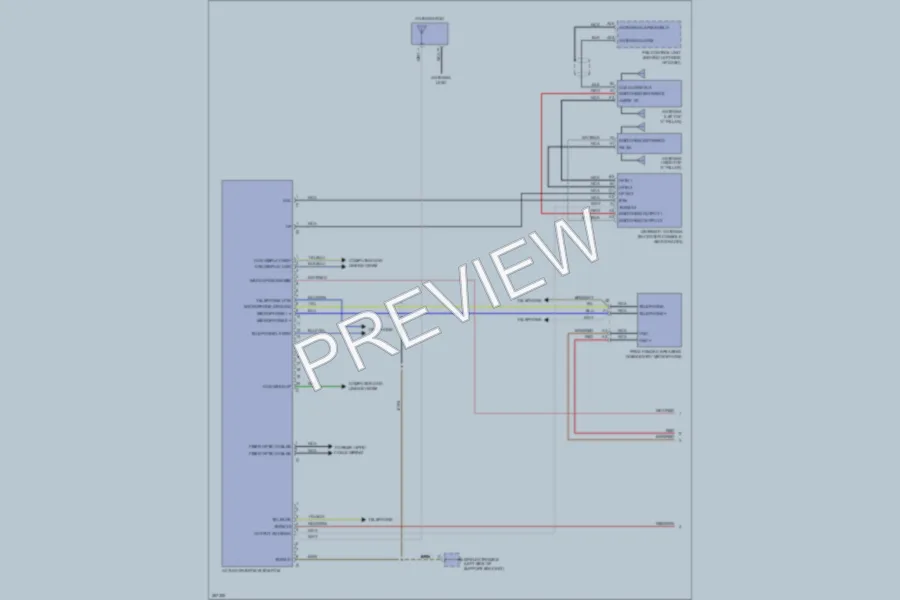 2007 Porsche 911 Navigation wiring diagram preview