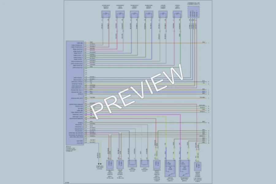 2007 Porsche 911 Supplemental Restraints wiring diagram preview
