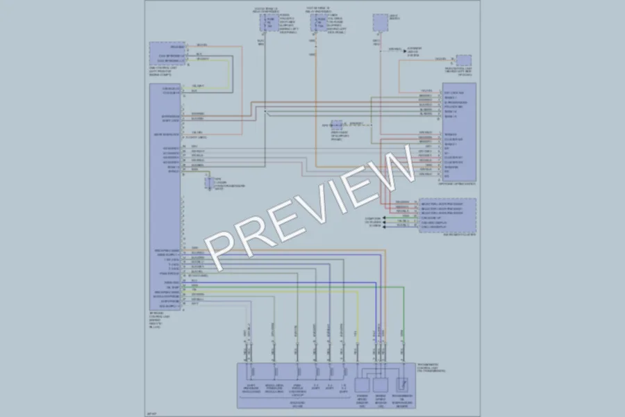 2007 Porsche 911 Transmission wiring diagram preview