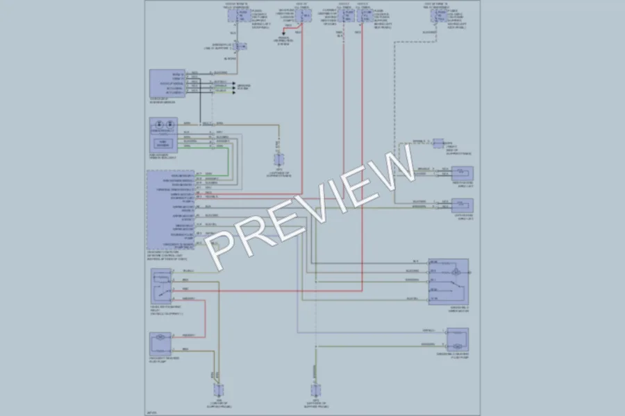 2007 Porsche 911 Wiper Washer wiring diagram preview