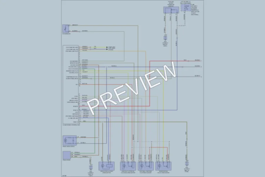2007 Porsche Boxster Air Conditioning wiring diagram preview