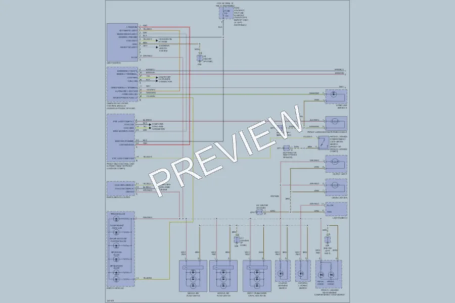 2007 Porsche Boxster Interior Lights wiring diagram preview