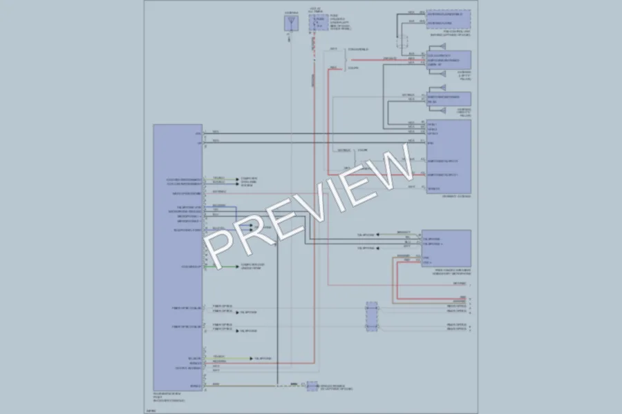 2007 Porsche Boxster Navigation wiring diagram preview