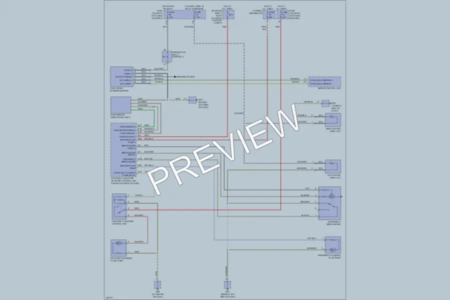 2007 Porsche Boxster Wiper Washer wiring diagram preview
