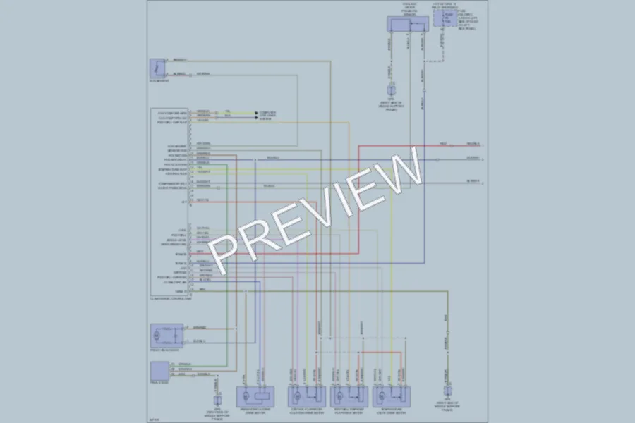 2007 Porsche Cayman Air Conditioning wiring diagram preview