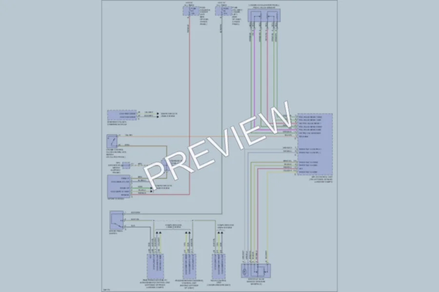 2007 Porsche Cayman Cruise Control wiring diagram preview