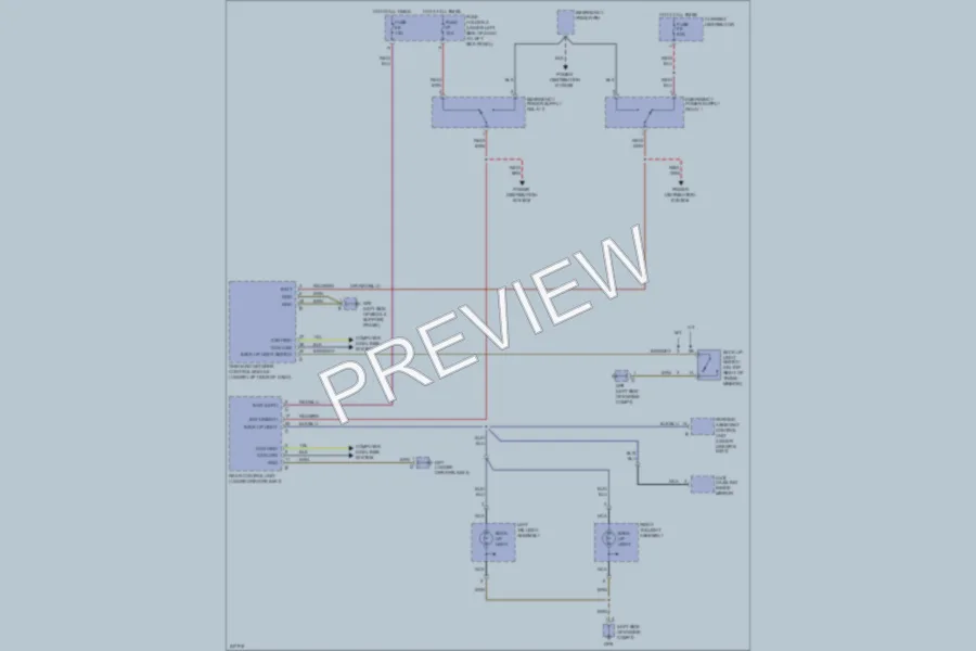2007 Porsche Cayman Exterior Lights wiring diagram preview