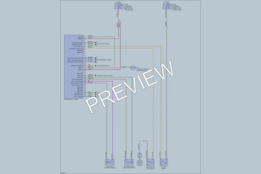 2007 Porsche Cayman Instrument Cluster wiring diagram preview