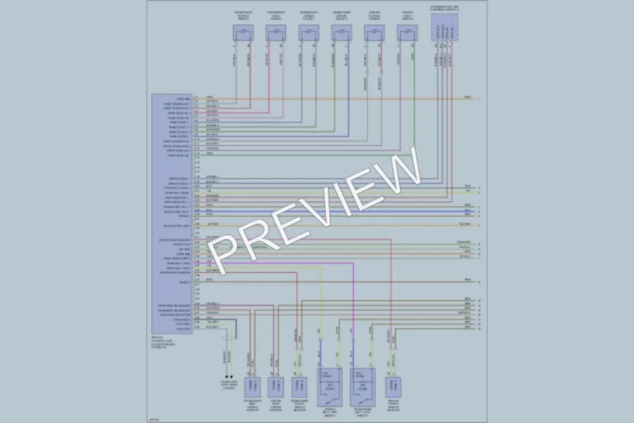 2007 Porsche Cayman Supplemental Restraints wiring diagram preview