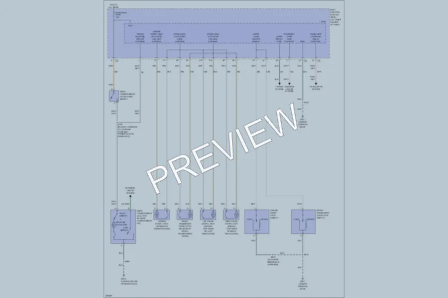 2007 Saturn ION2 Power Door Locks wiring diagram preview