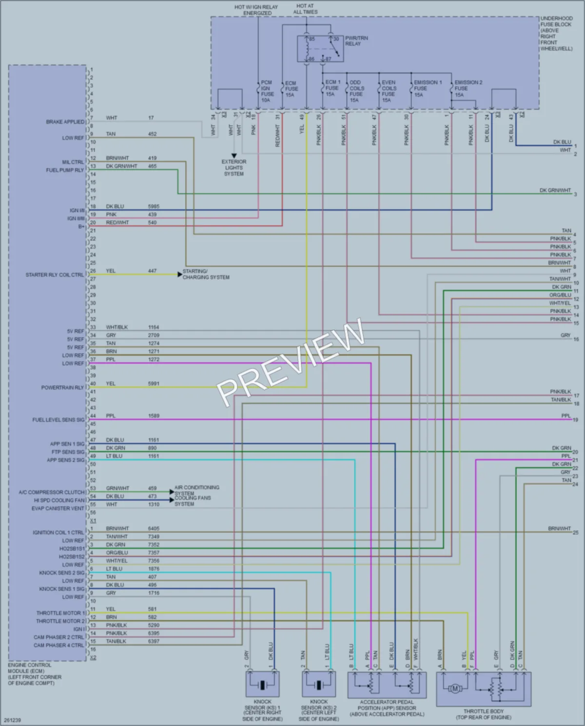 2007 Saturn Outlook Engine Performance wiring diagram preview