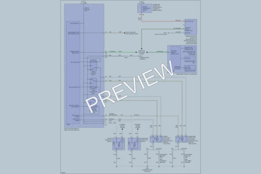 2007 Saturn Sky Power Door Locks wiring diagram preview