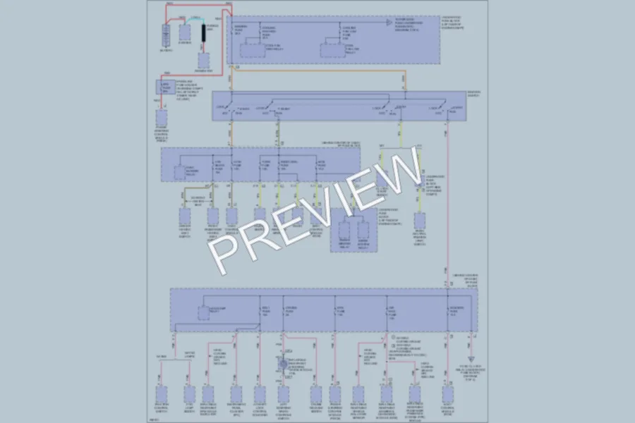 2007 Saturn VUE Power Distribution wiring diagram preview
