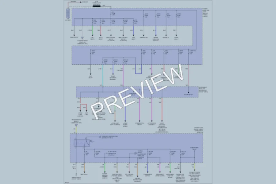 2007 Scion tC Power Distribution wiring diagram preview
