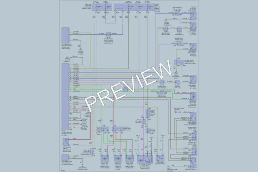 2007 Subaru B9Tribeca Power Door Locks wiring diagram preview