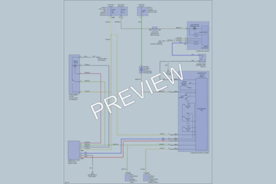 2007 Subaru B9Tribeca Wiper Washer wiring diagram preview
