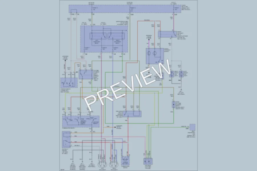 2007 Subaru Forester Headlights wiring diagram preview