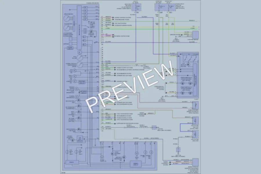 2007 Subaru Forester Instrument Cluster wiring diagram preview