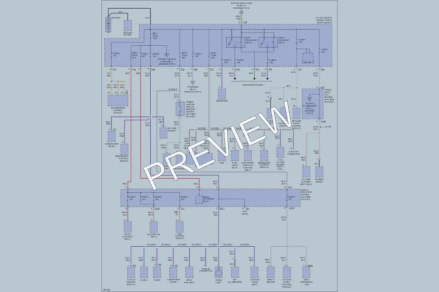 2007 Subaru Forester Power Distribution wiring diagram preview