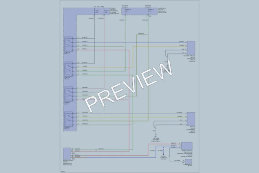 2007 Subaru Impreza Cooling Fan wiring diagram preview
