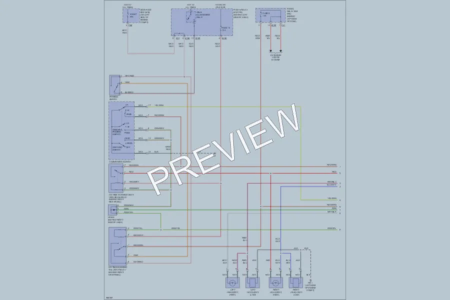 2007 Subaru Impreza Headlights wiring diagram preview