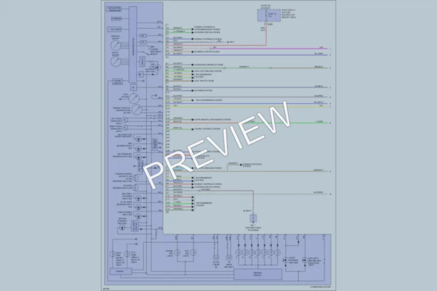2007 Subaru Impreza Instrument Cluster wiring diagram preview