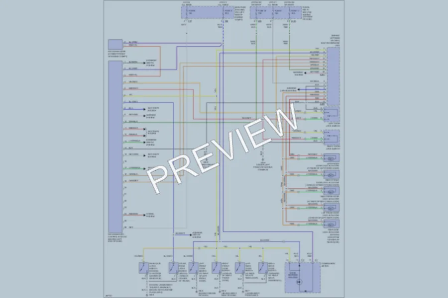 2007 Subaru Impreza Power Door Locks wiring diagram preview