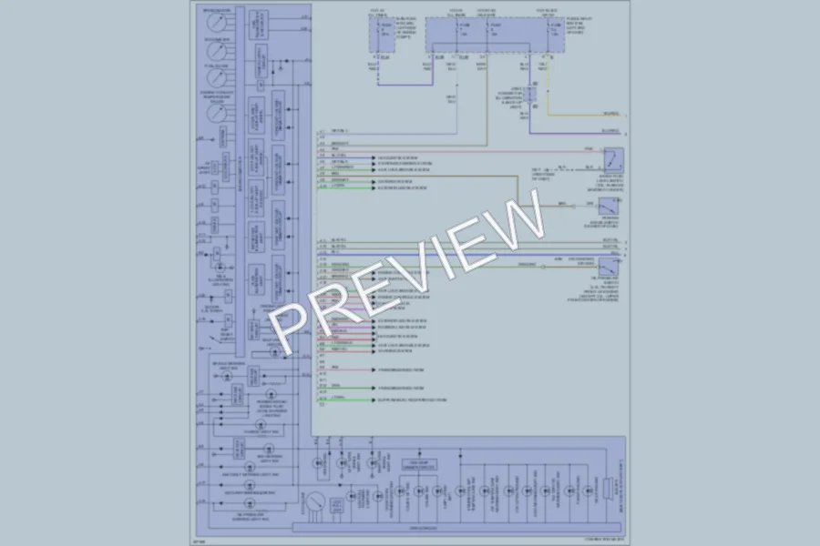 2007 Subaru Legacy Instrument Cluster wiring diagram preview