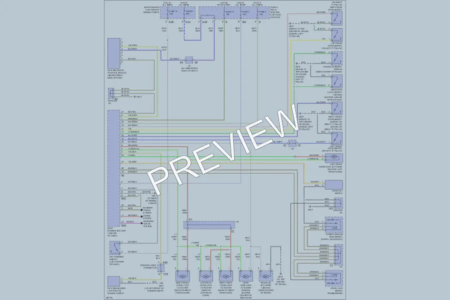 2007 Subaru Legacy Power Door Locks wiring diagram preview