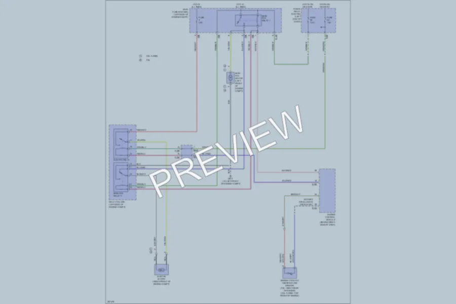 2007 Subaru Outback Cooling Fan wiring diagram preview
