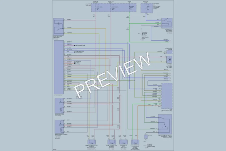 2007 Suzuki Aerio Air Conditioning wiring diagram preview