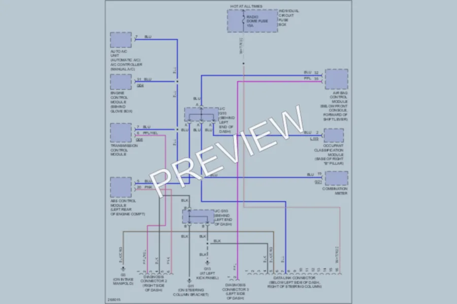 2007 Suzuki Aerio Computer Data Lines wiring diagram preview