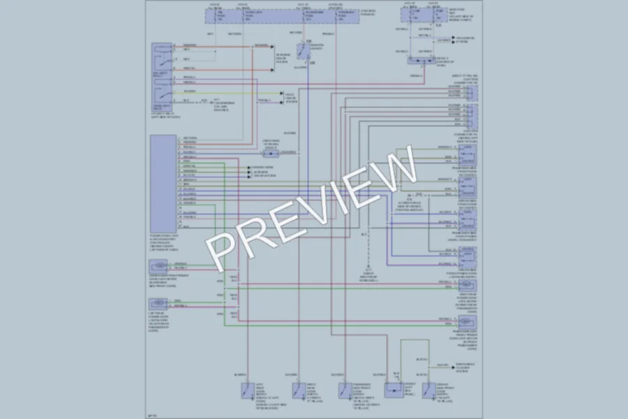 2007 Suzuki Aerio Power Door Locks wiring diagram preview
