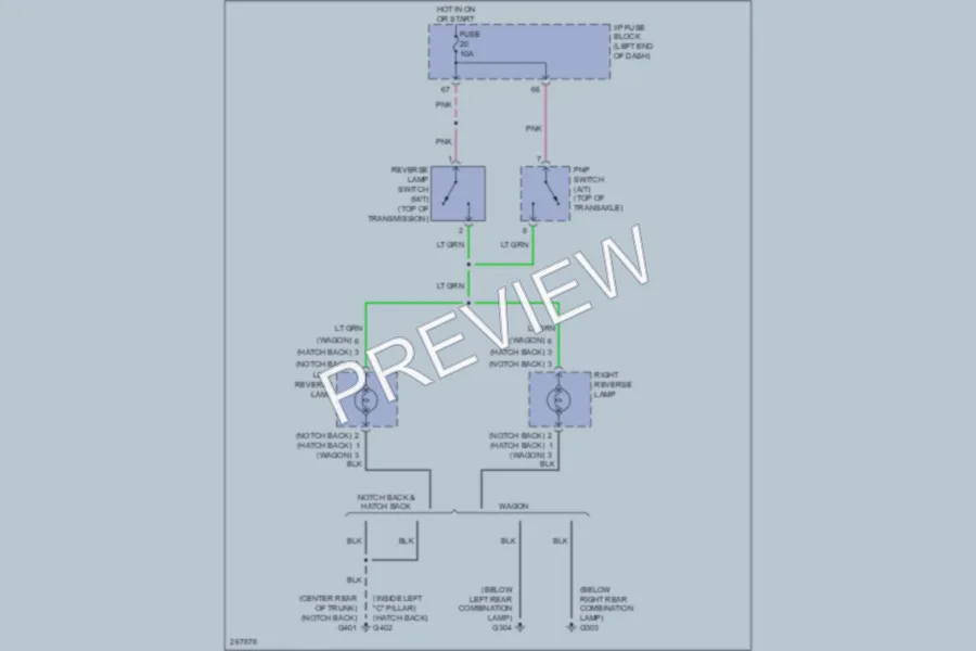 2007 Suzuki Forenza Exterior Lights wiring diagram preview
