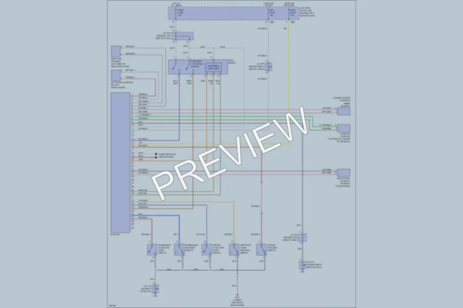 2007 Suzuki GrandVitara Power Door Locks wiring diagram preview