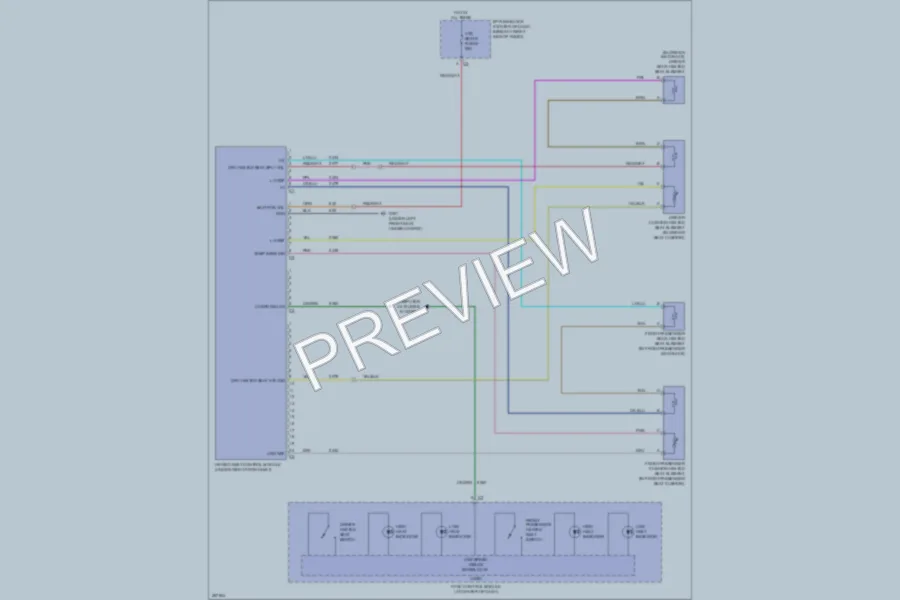 2007 Suzuki XL7 Power Seats wiring diagram preview