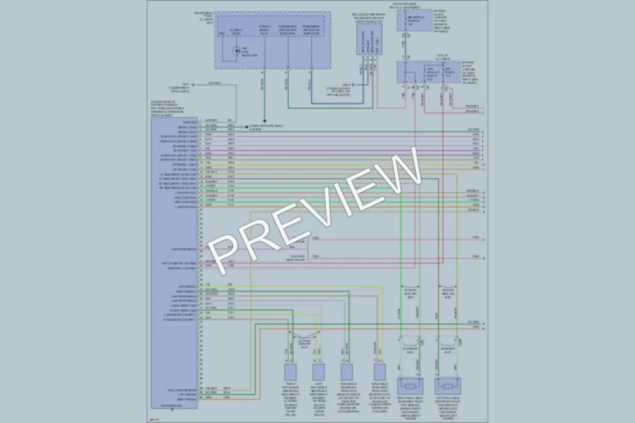 2007 Suzuki XL7 Supplemental Restraints wiring diagram preview