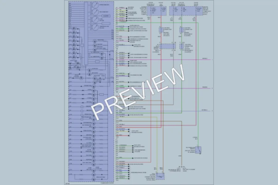 2007 Toyota 4Runner Instrument Cluster wiring diagram preview