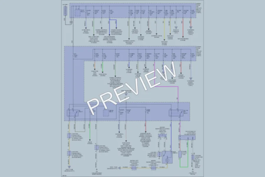 2007 Toyota 4Runner Power Distribution wiring diagram preview