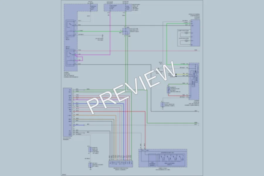 2007 Toyota Avalon Air Conditioning wiring diagram preview