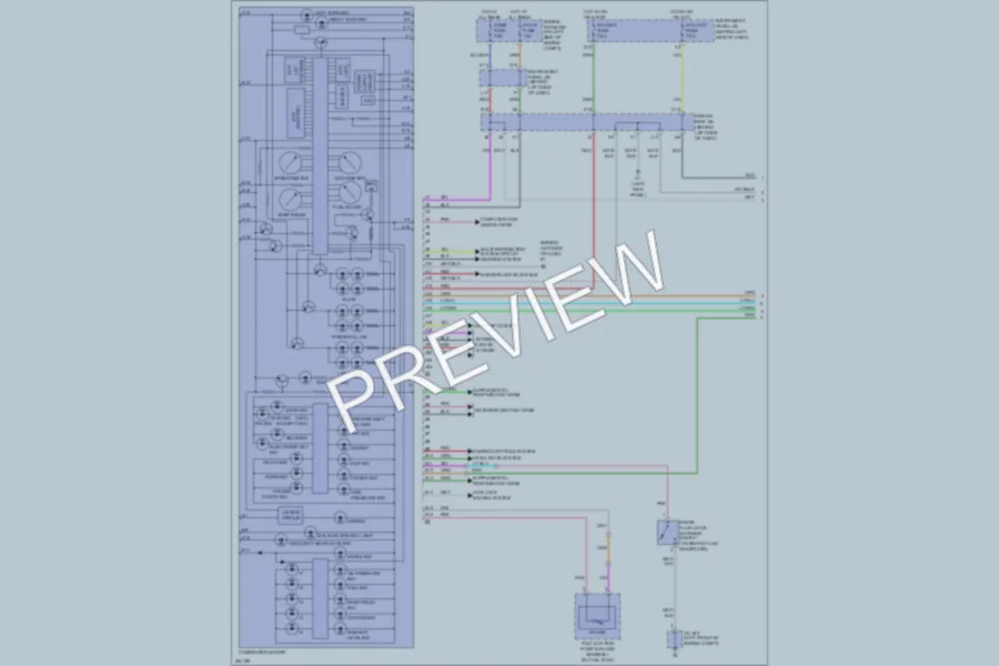 2007 Toyota Avalon Instrument Cluster wiring diagram preview