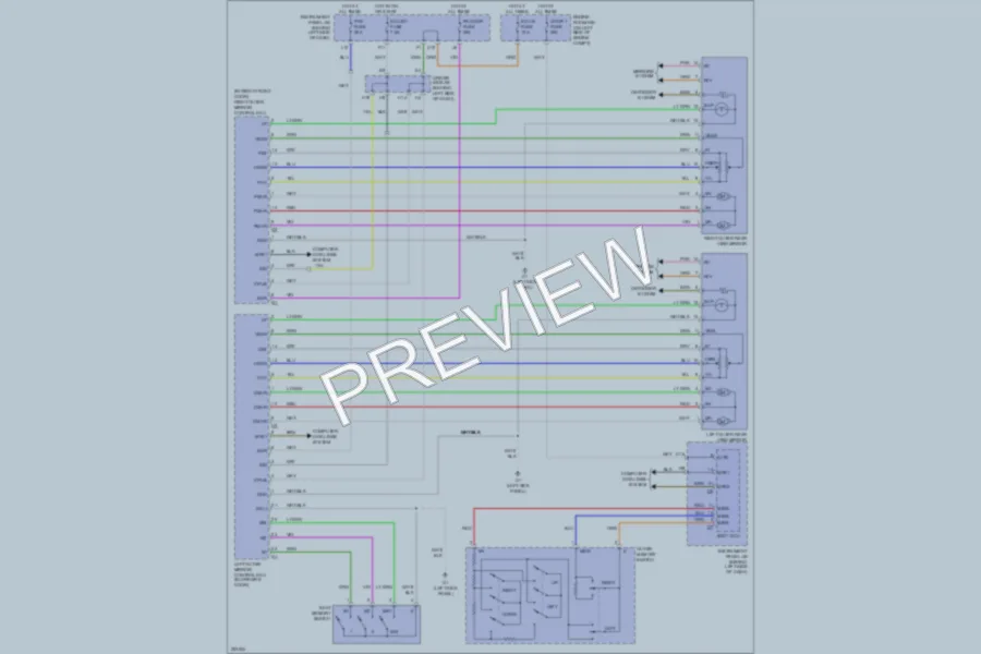 2007 Toyota Avalon Memory Systems wiring diagram preview