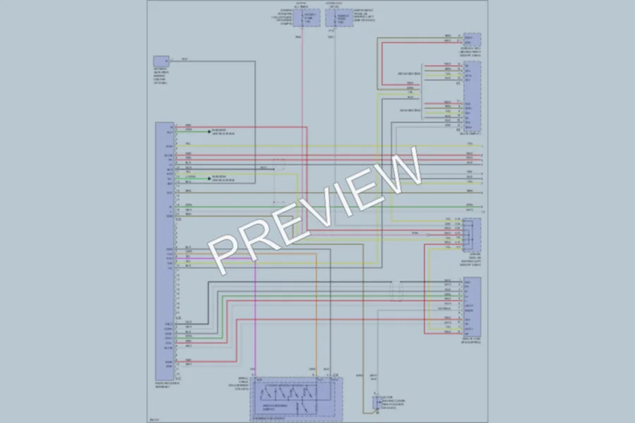 2007 Toyota Avalon Radio wiring diagram preview