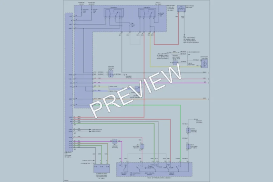 2007 Toyota Camry Headlights wiring diagram preview