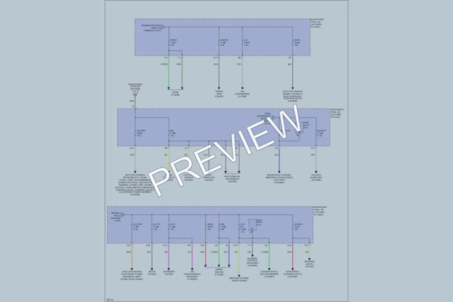 2007 Toyota Camry Power Distribution wiring diagram preview